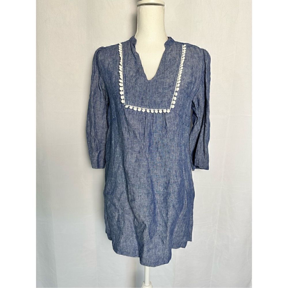 Boden 100% Linen Tunic Top
